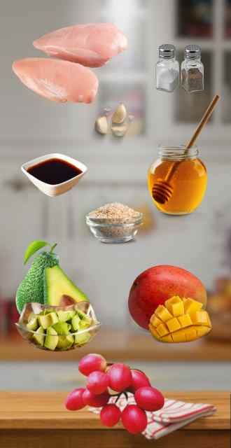 INGREDIENTES-UN-ENCUENTRO-CULINARIO-POLLO-AGRIDULCE-CON-MANGO-Y-AGUACATE