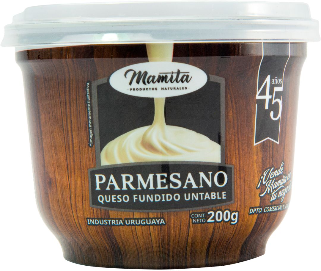 QUESO FUNDIDO UNTABLE SABOR parmesano DE PRODUCTOS MAMITA