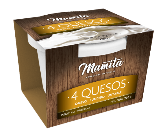 QUESO FUNDIDO UNTABLE SABOR 4 quesos de Productos Mamita 