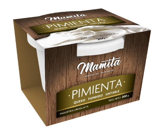 QUESO FUNDIDO UNTABLE SABOR pimienta DE PRODUCTOS MAMITA