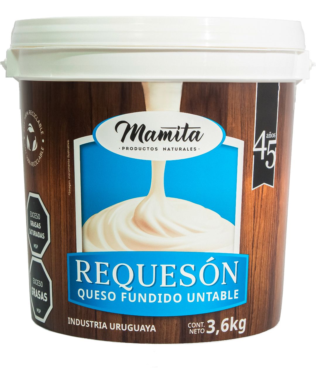 Balde Queso Untable Requesón