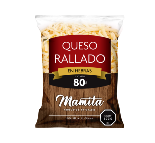 Queso rallado en hebras de Productos Mamita