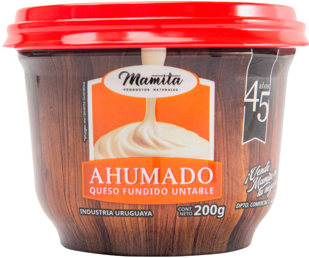 Queso fundido untable sabor ahumado de Productos Mamita