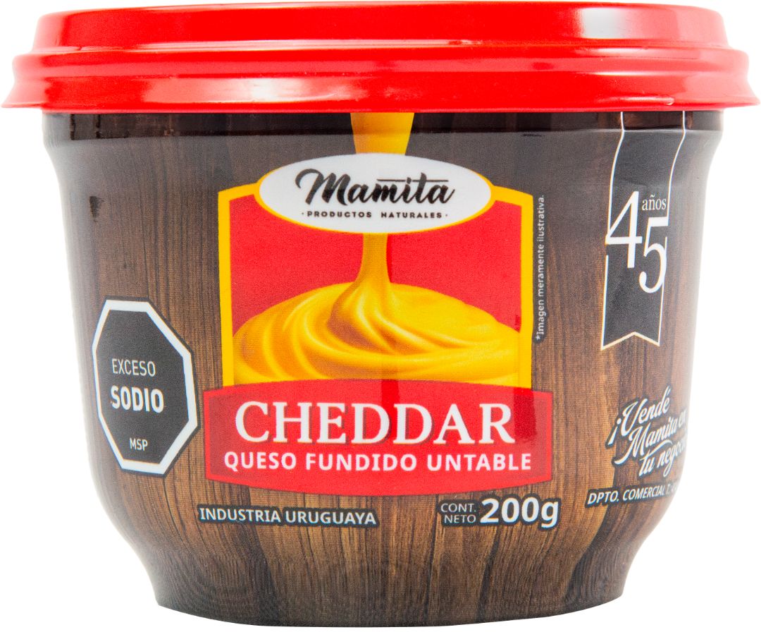 QUESO FUNDIDO UNTABLE SABOR cheddar de Productos Mamita