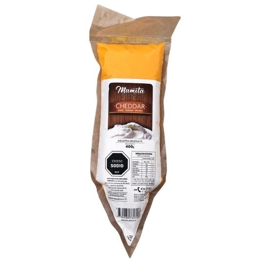 Queso untable cheddar de Productos Mamita