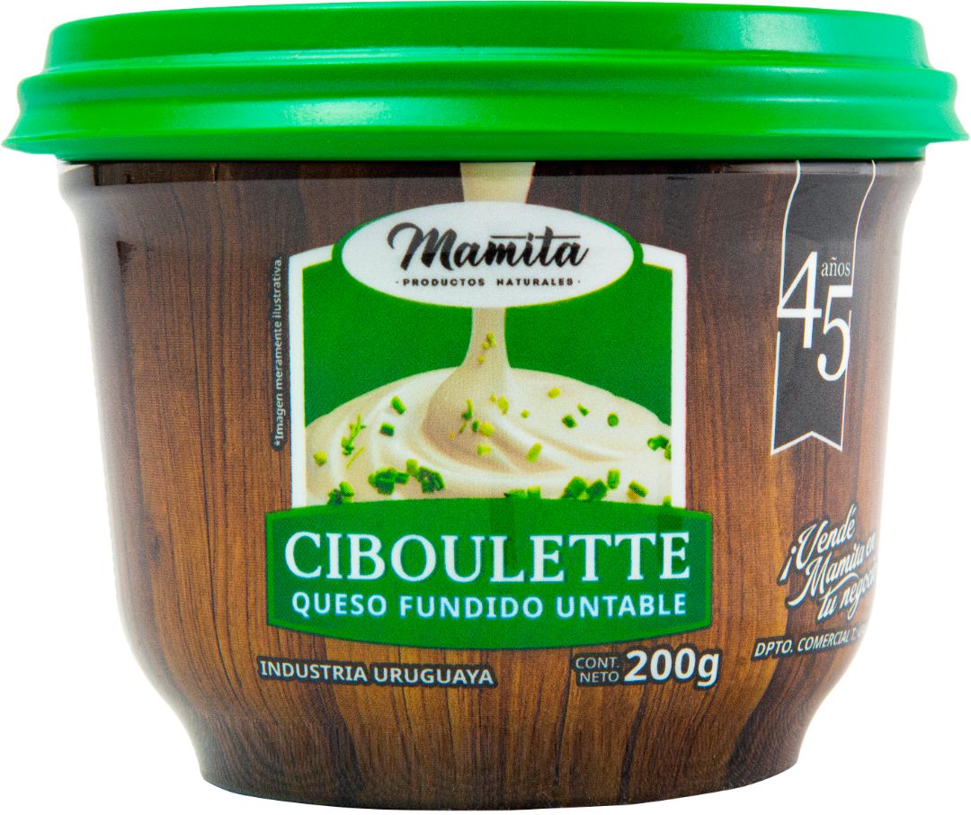 QUESO FUNDIDO UNTABLE SABOR ciboulette de Productos Mamita