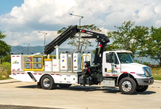 Camion lubricador, Grua Articulada, Izaje de Carga, Grúa canasta, NINOX