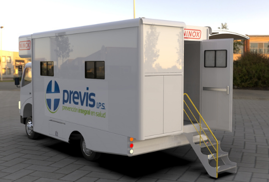 Consultorio móvil, Consultorios móviles, Unidad de diagnóstico móvil, Ninox