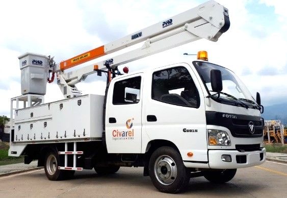 Camion canasta plataforma aerea