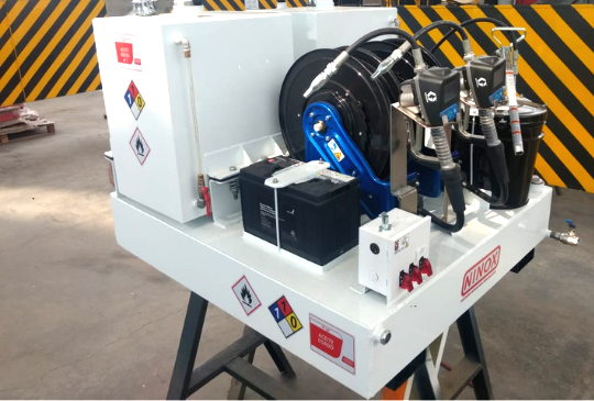 Skid lubricador, Equipo de lubricación, Lubricación portátil, Plataforma de lubricación, Ninox