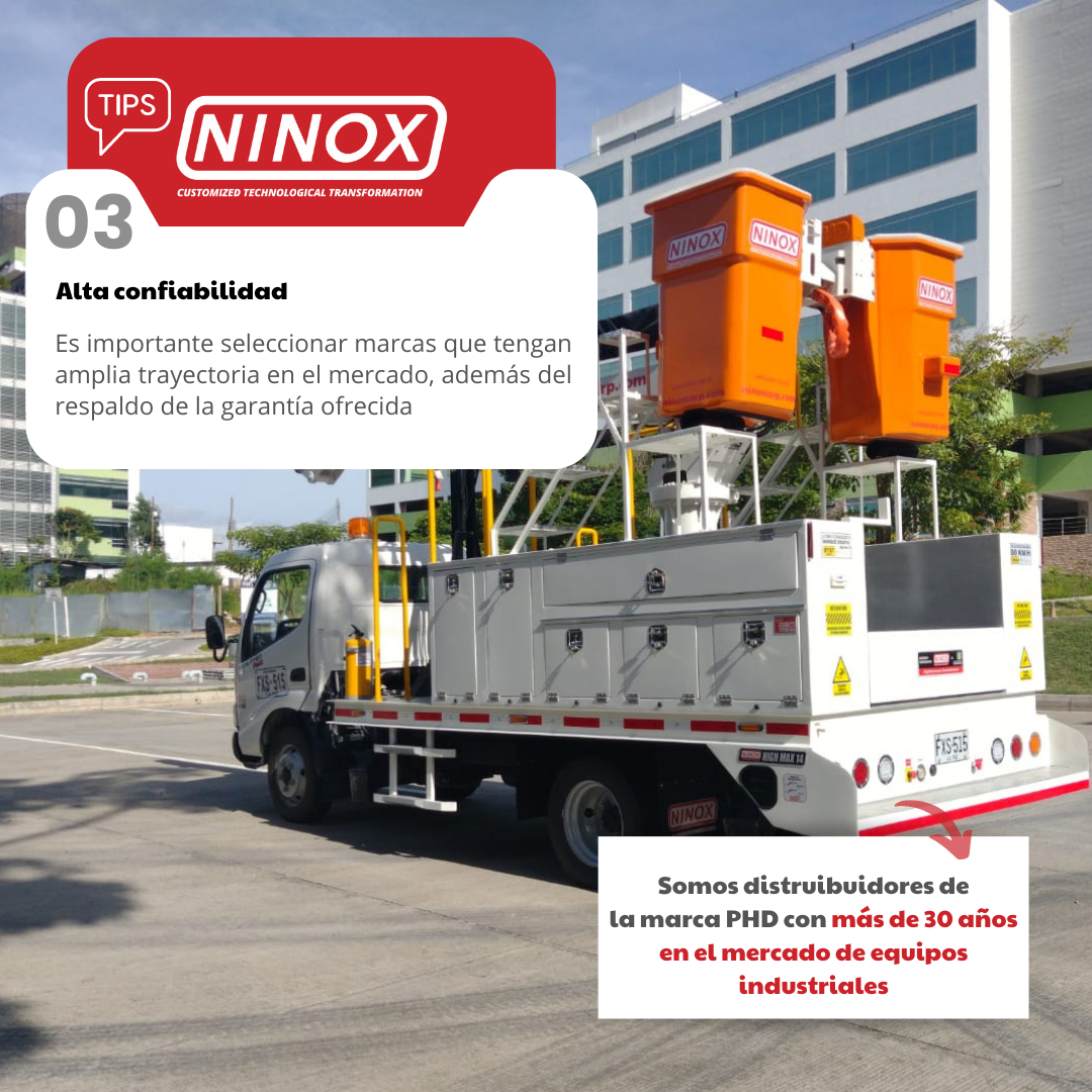 hidroelevador, grúa, camion grua, camion canasta, Ninox