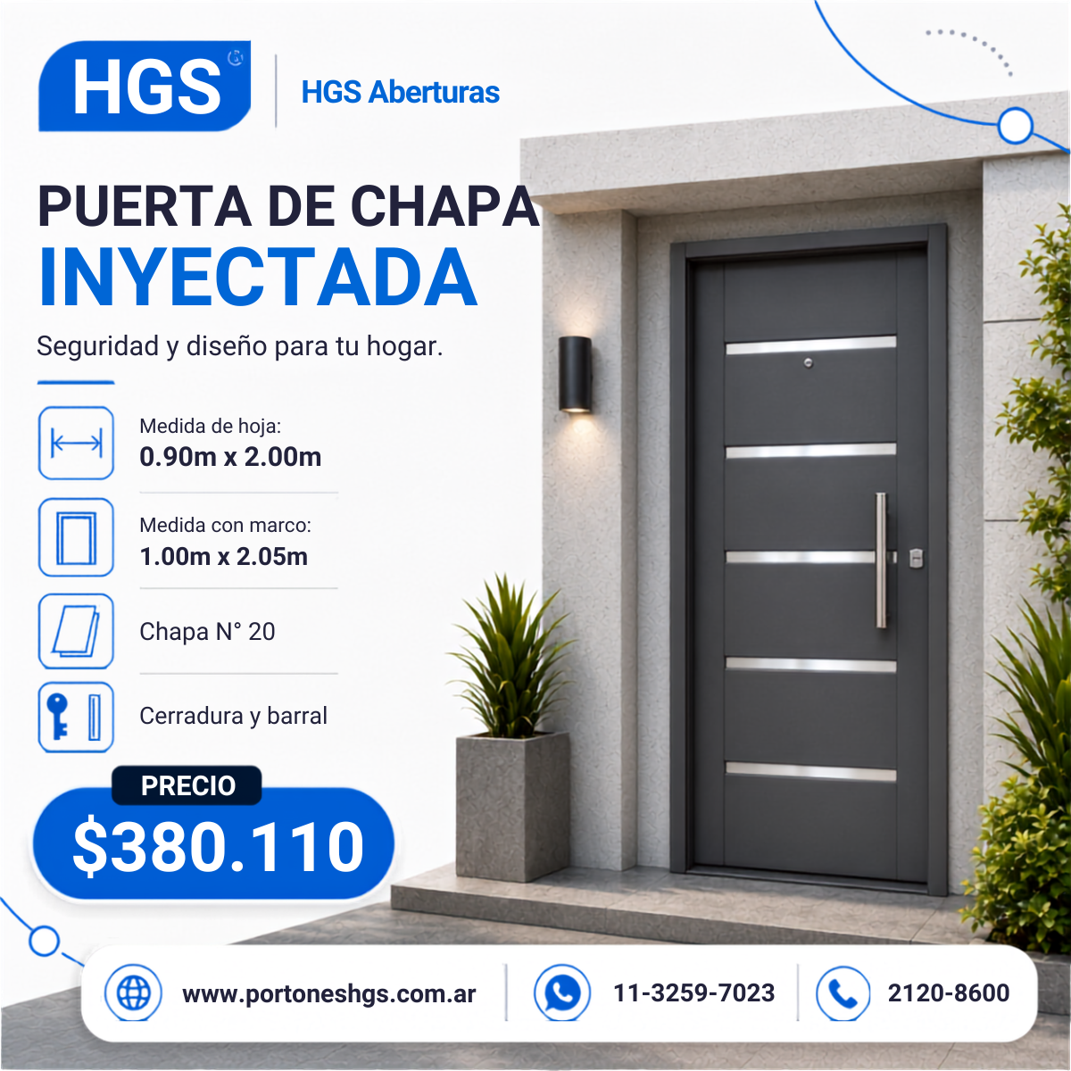 Haga clic para editar la imagen Puerta de chapa inyectada