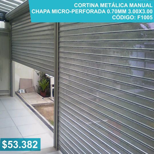 Cortina Metálica Micro Perforada
