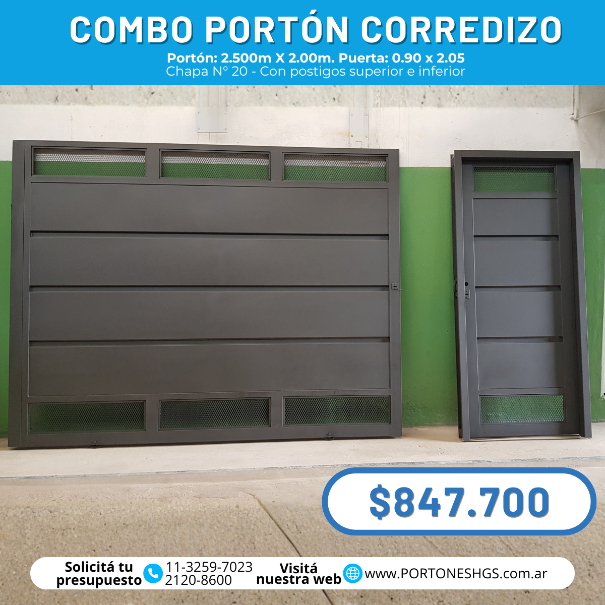 Combo porton y puerta