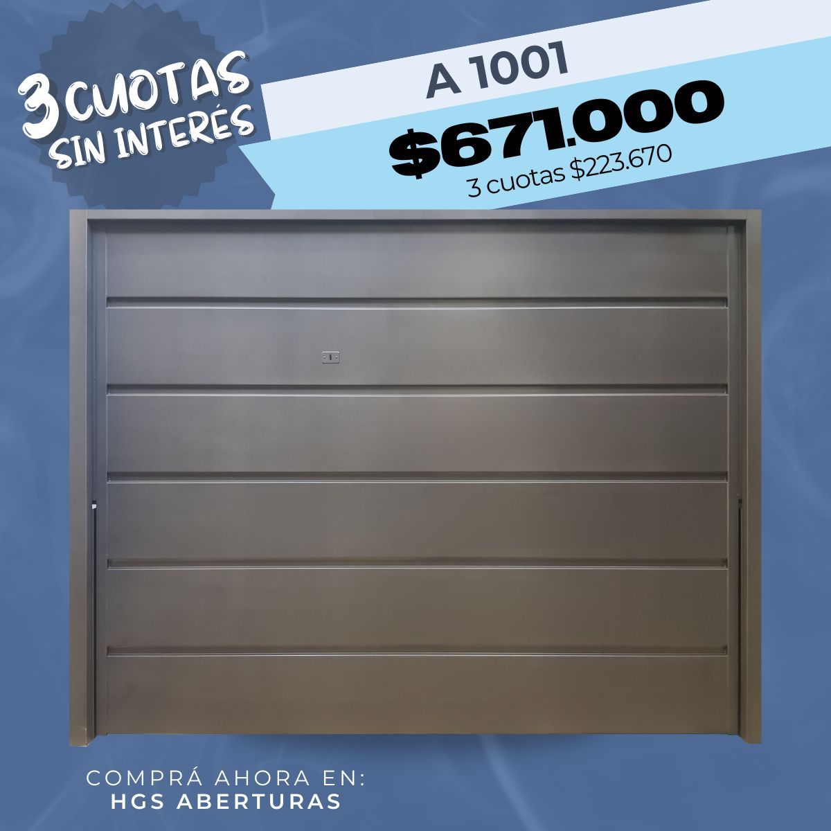 Haga clic para editar la imagen Portón levadizo manual ciego