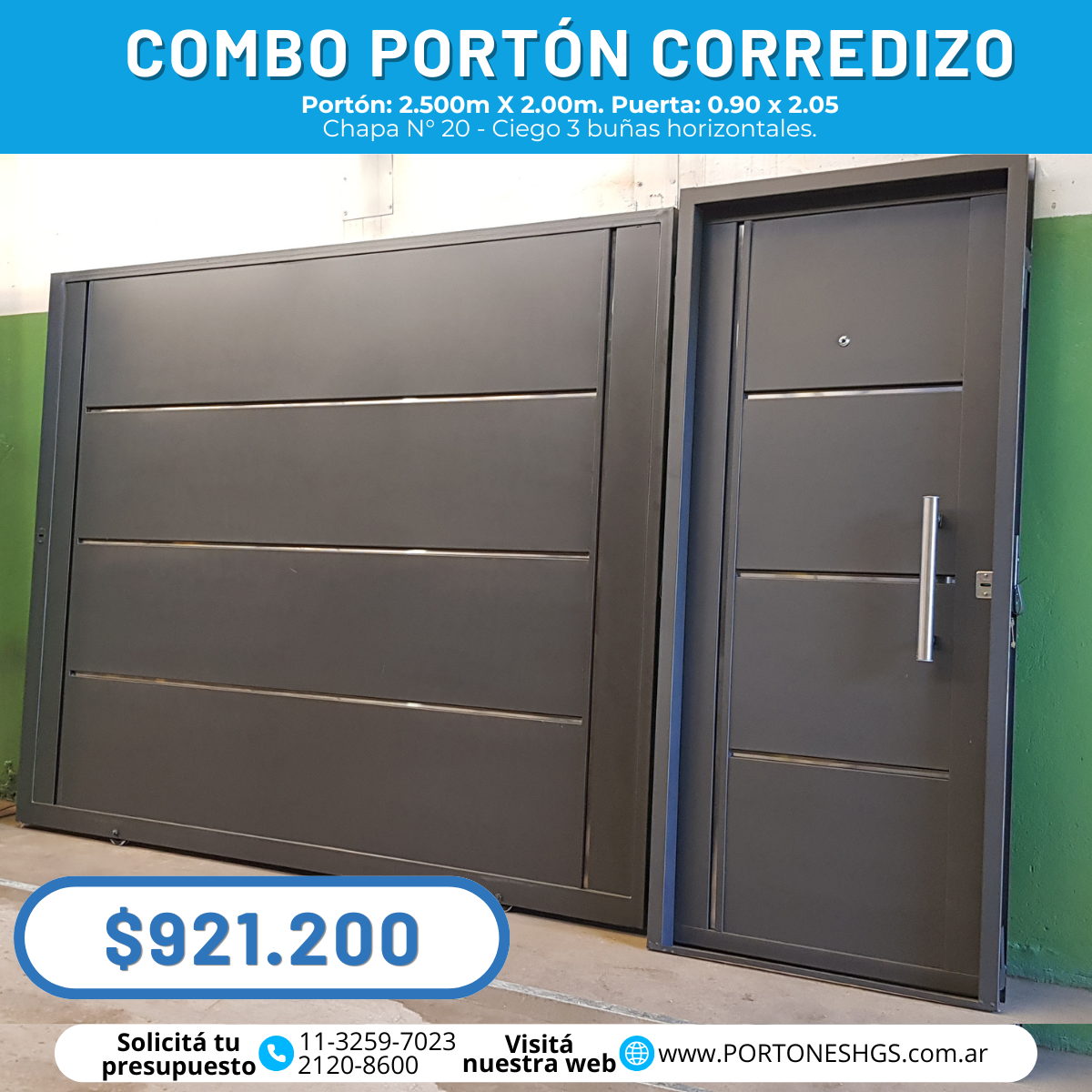 Combo porton y puerta