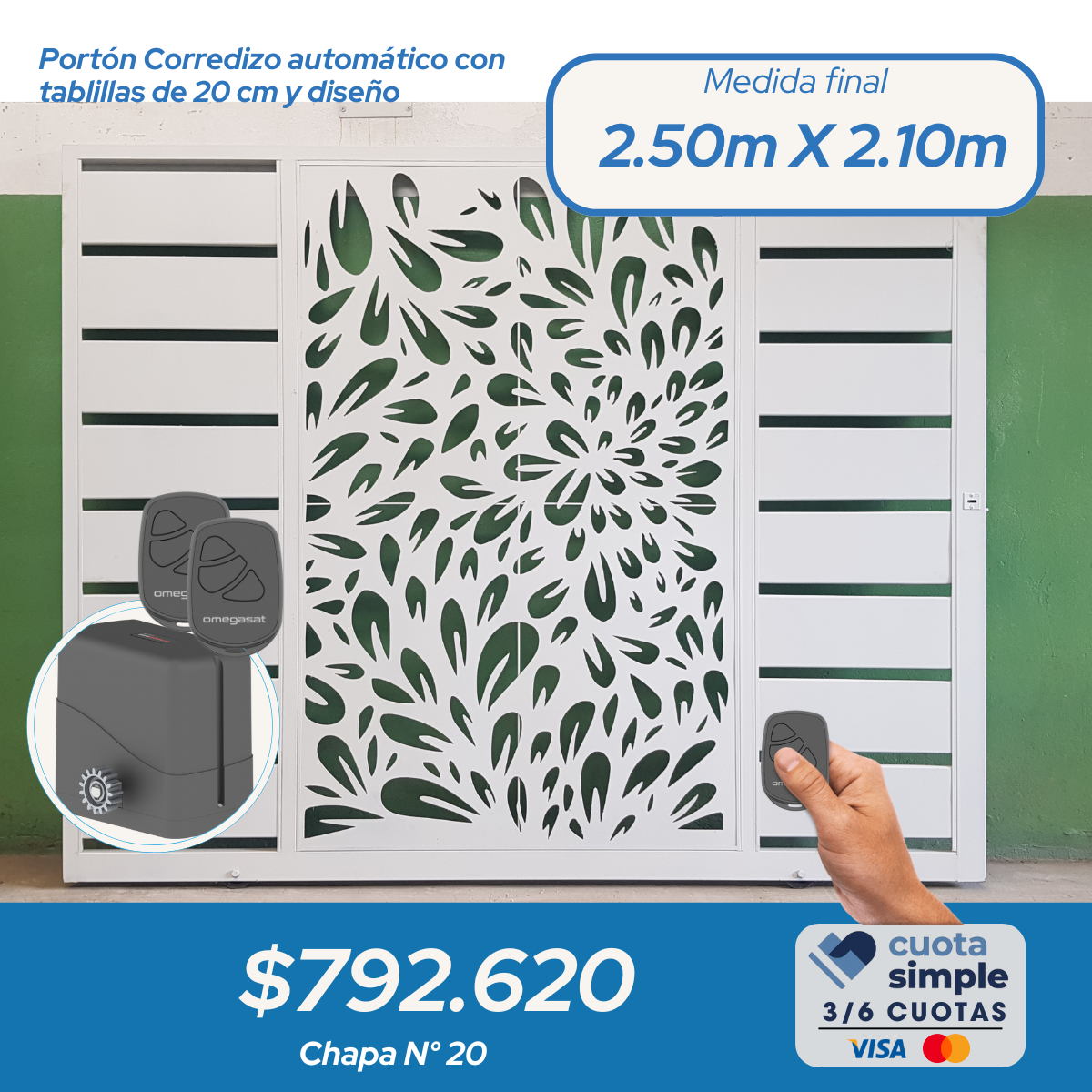 Porton corredizo automatico