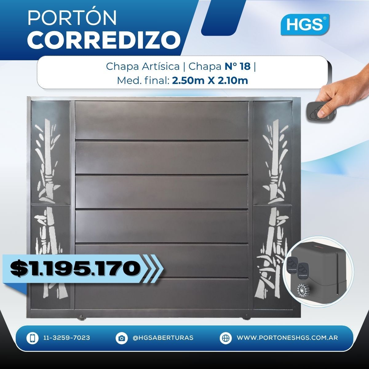 Porton corredizo automatico