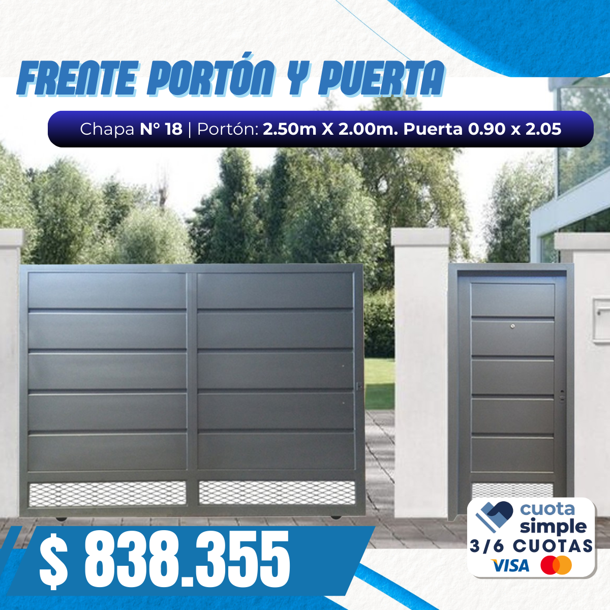 Combo Porton corredizo  y puerta