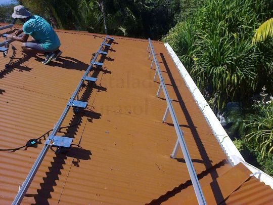 sistema de montaje de paneles solares