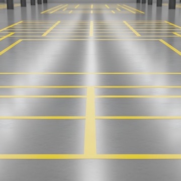 Demarcación y señalización de áreas industriales y estacionamientos por Grupo Constructivo CS