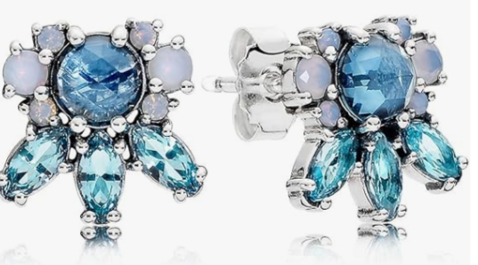Pendientes Botón Pandora 290731NMBMX Mujer Plata